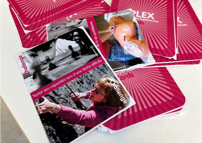 Photo of the PLEX Cards used in the workshops